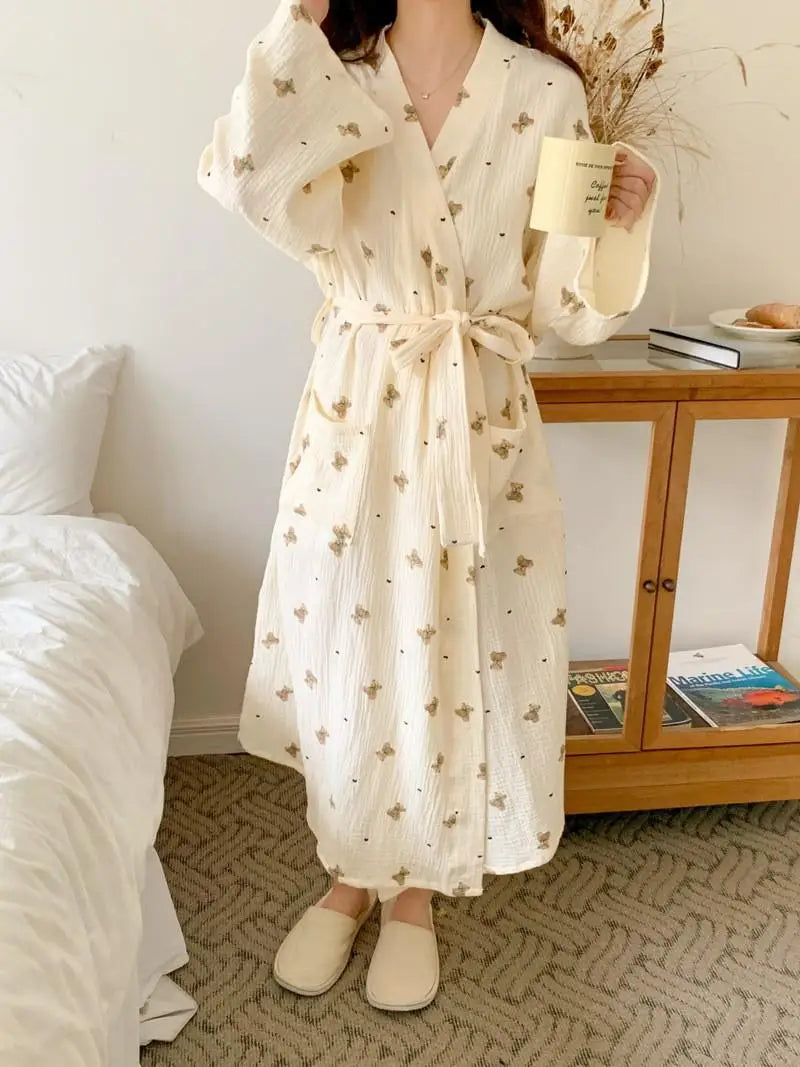 Peignoir printemps/automne Coton Femme