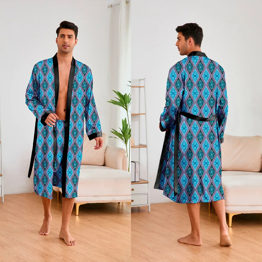 Peignoir 2 Pièces Polyester/Rayon Homme
