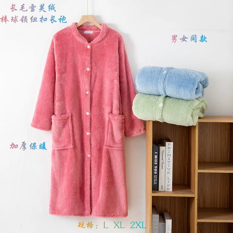 Peignoir Automne/Hiver Flanelle/Polaire Polyester Unisexe