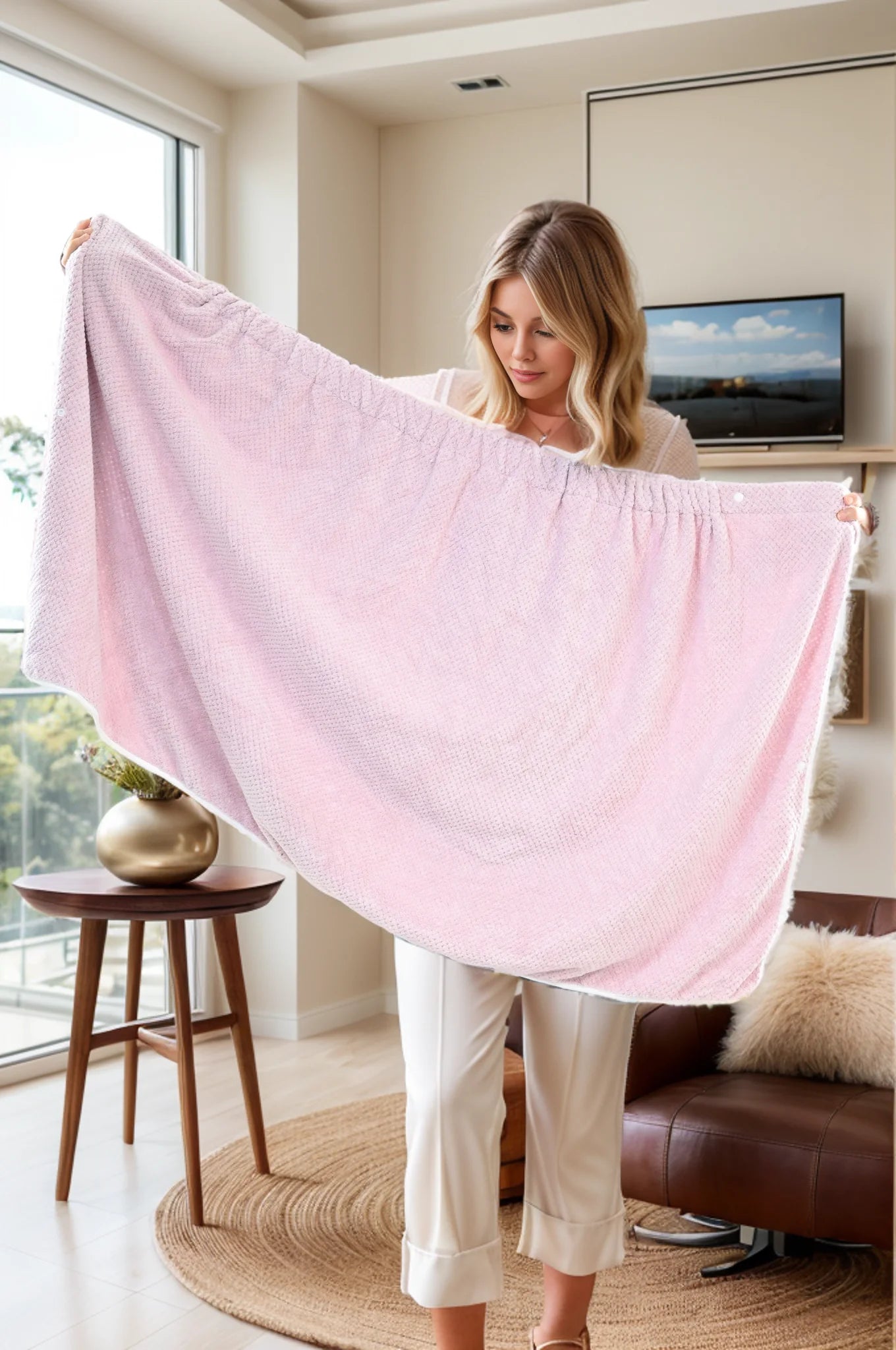 Serviette de Bain/Peignoir Polyester Femme