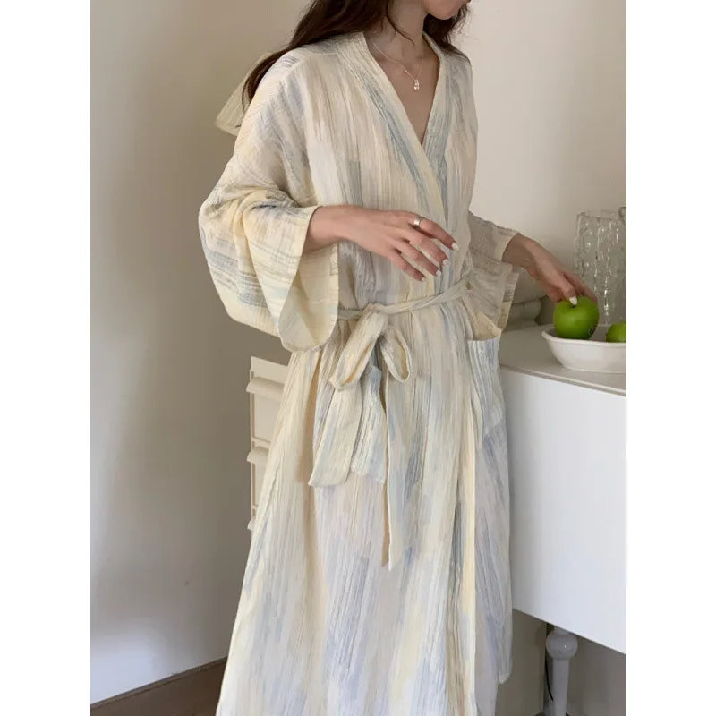 Peignoir printemps/automne Coton Femme