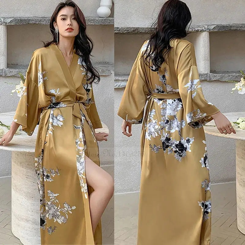 Peignoir floral Femme