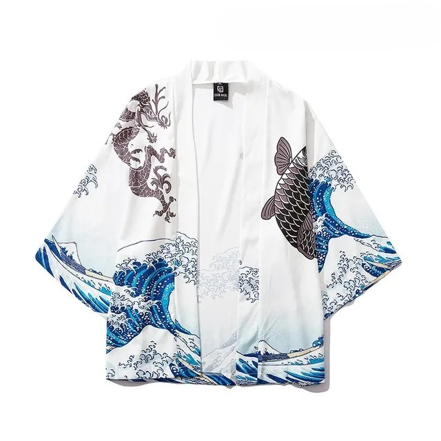 Veste Japonaise Vague d'Hokusaï