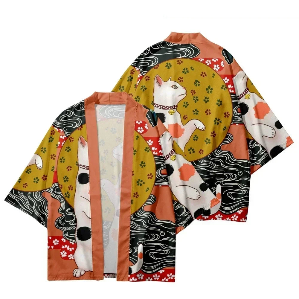 Veste Japonaise Design Tradition Polyester