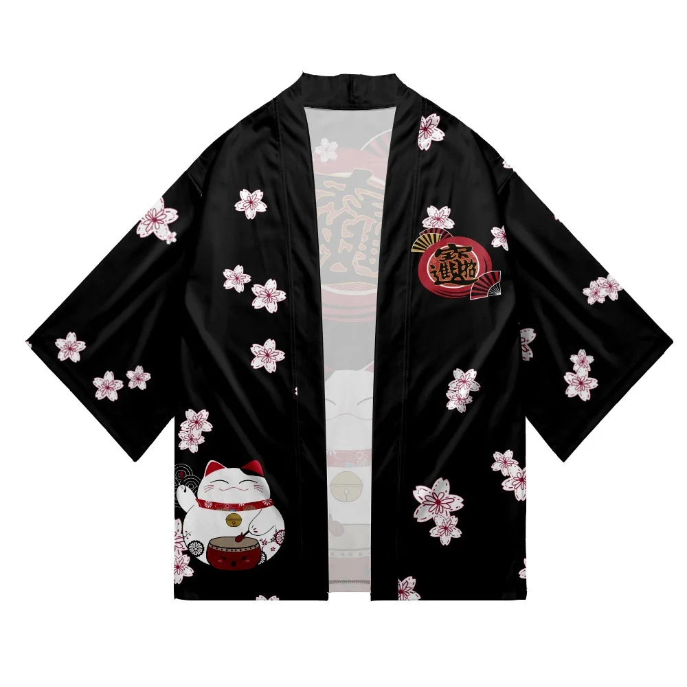 Veste Japonaise Neko Polyester