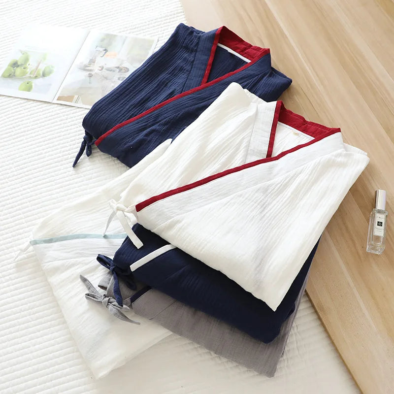 Yukata Japonais Coton Unisexe