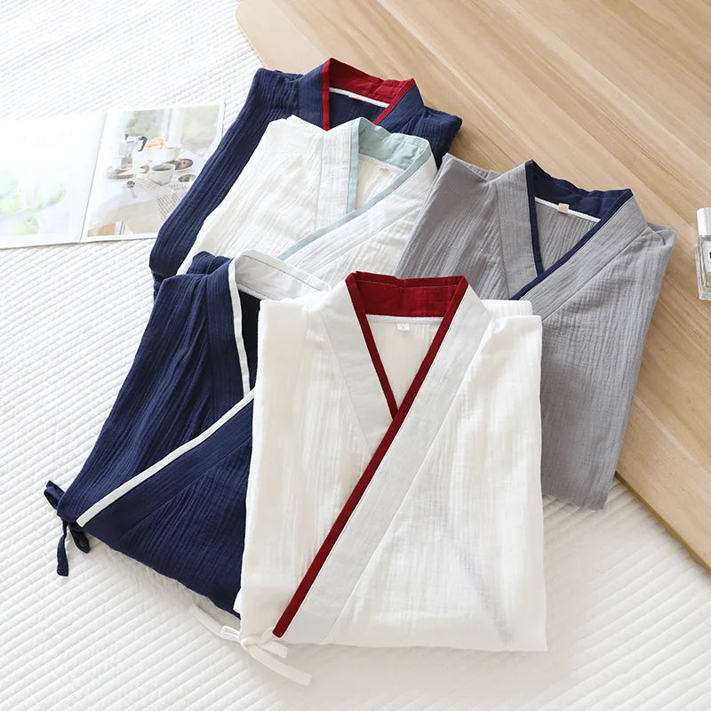 Yukata Japonais Coton Unisexe