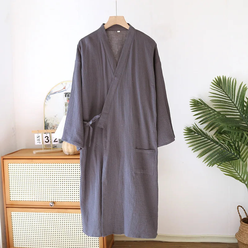 Yukata Japonais Coton Unisexe