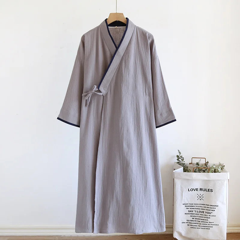 Yukata Japonais Coton Unisexe