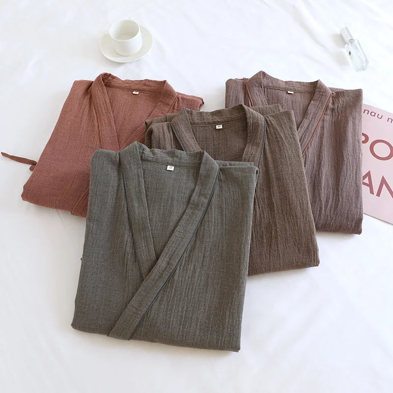 Yukata Japonais Coton Unisexe