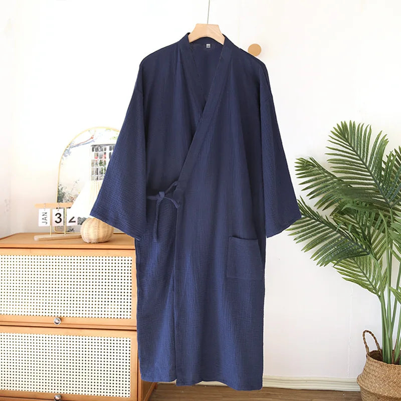 Yukata Japonais Coton Unisexe