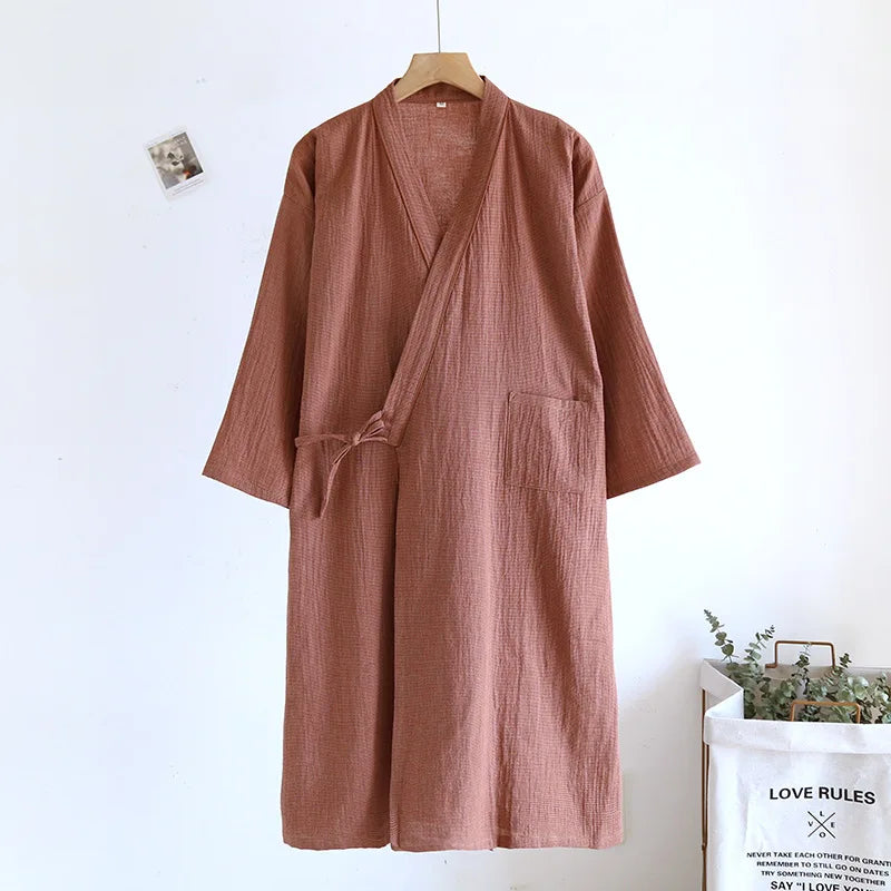 Yukata Japonais Coton Unisexe