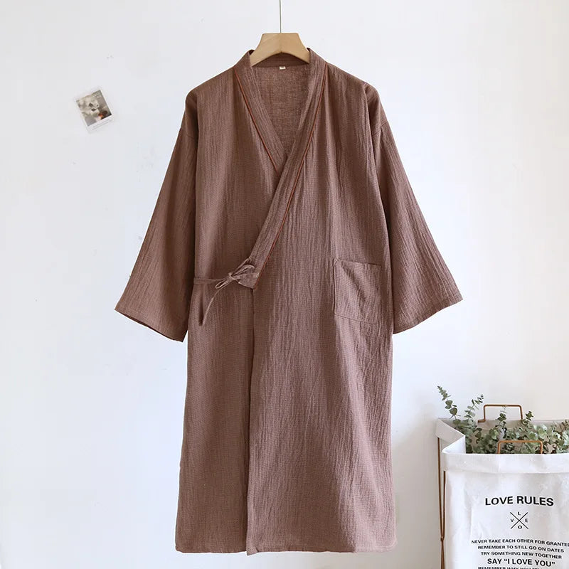 Yukata Japonais Coton Unisexe