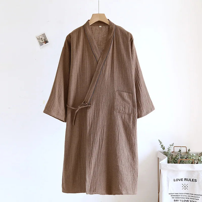 Yukata Japonais Coton Unisexe