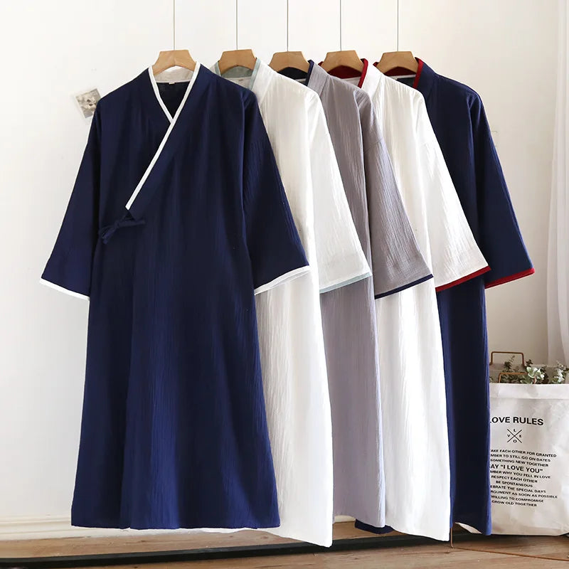 Yukata Japonais Coton Unisexe