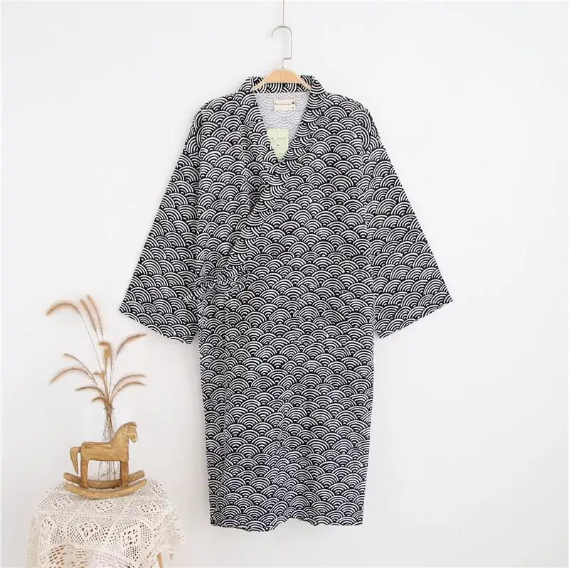 Yukata Japonais Coton/Polyester Unisexe