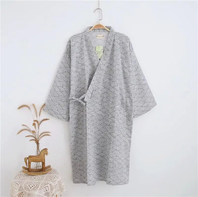 Yukata Japonais Coton/Polyester Unisexe