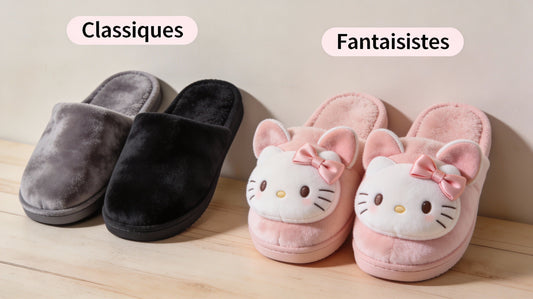 Pantoufles Classiques vs Pantoufles Fantaisistes