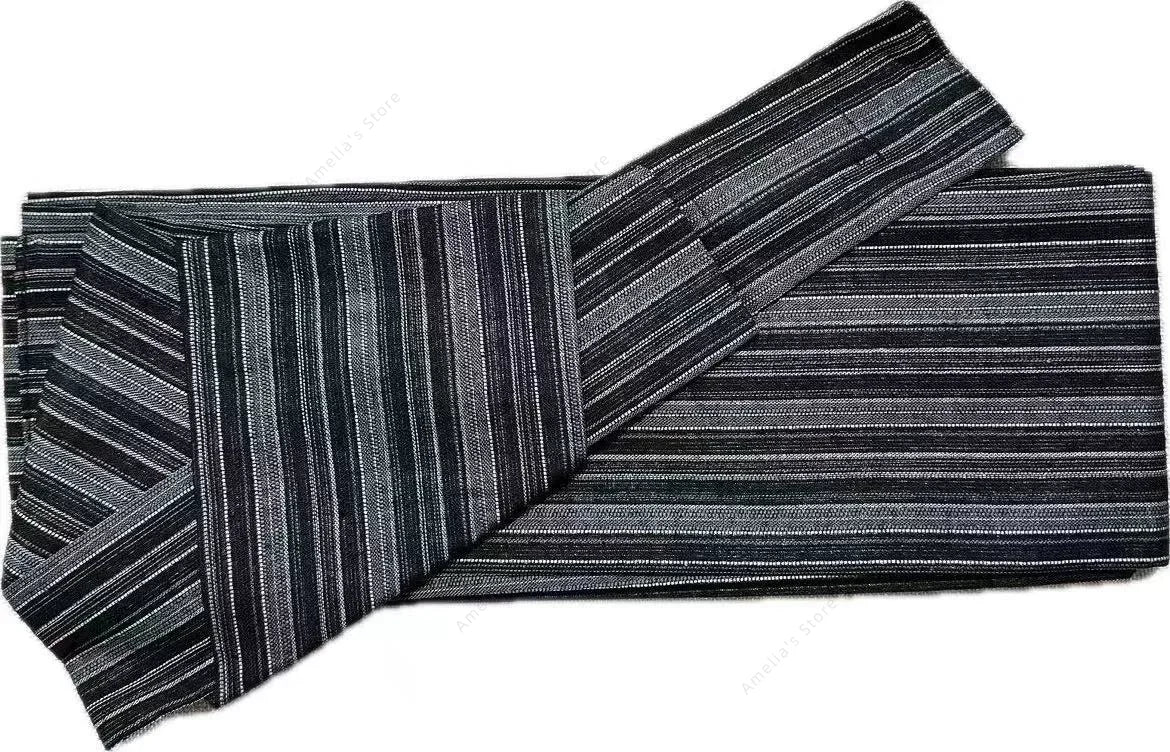 Ceinture/Obi Japonaise Rayé Coton/Polyester