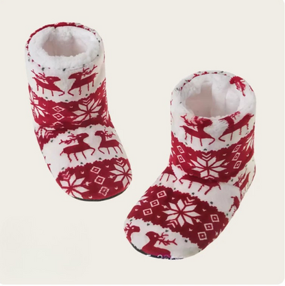 Chausson Renne de Noël Coton/PVC