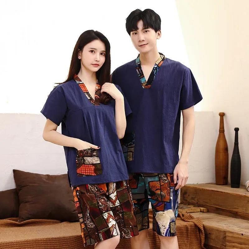 Ensemble sauna Coréen Coton Homme et Femme