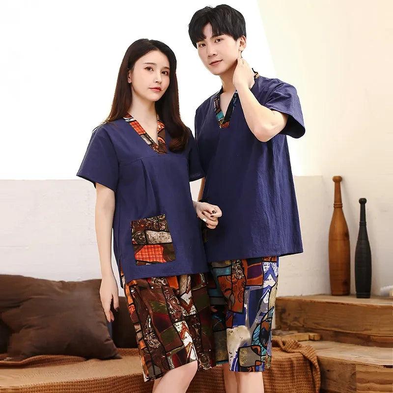 Ensemble sauna Coréen Coton Homme et Femme