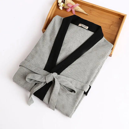 Peignoir Coton/Polyester Gaufré Printemps/Été Homme et Femme