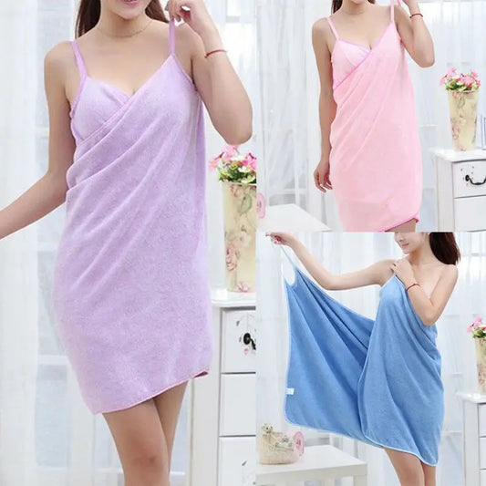 Peignoir serviette de bain coton femme