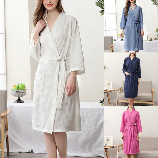 Peignoir de Bain gaufré Polyester Femme