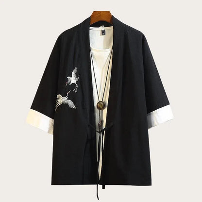 Haori Japonais Grue
