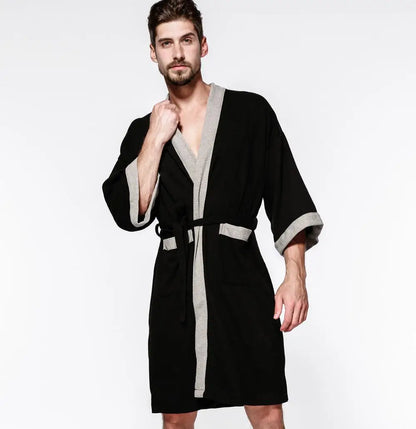 Peignoir Coton/Polyester Gaufré Printemps/Été Homme et Femme