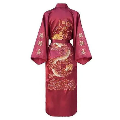 Kimono Dragon Polyester Homme