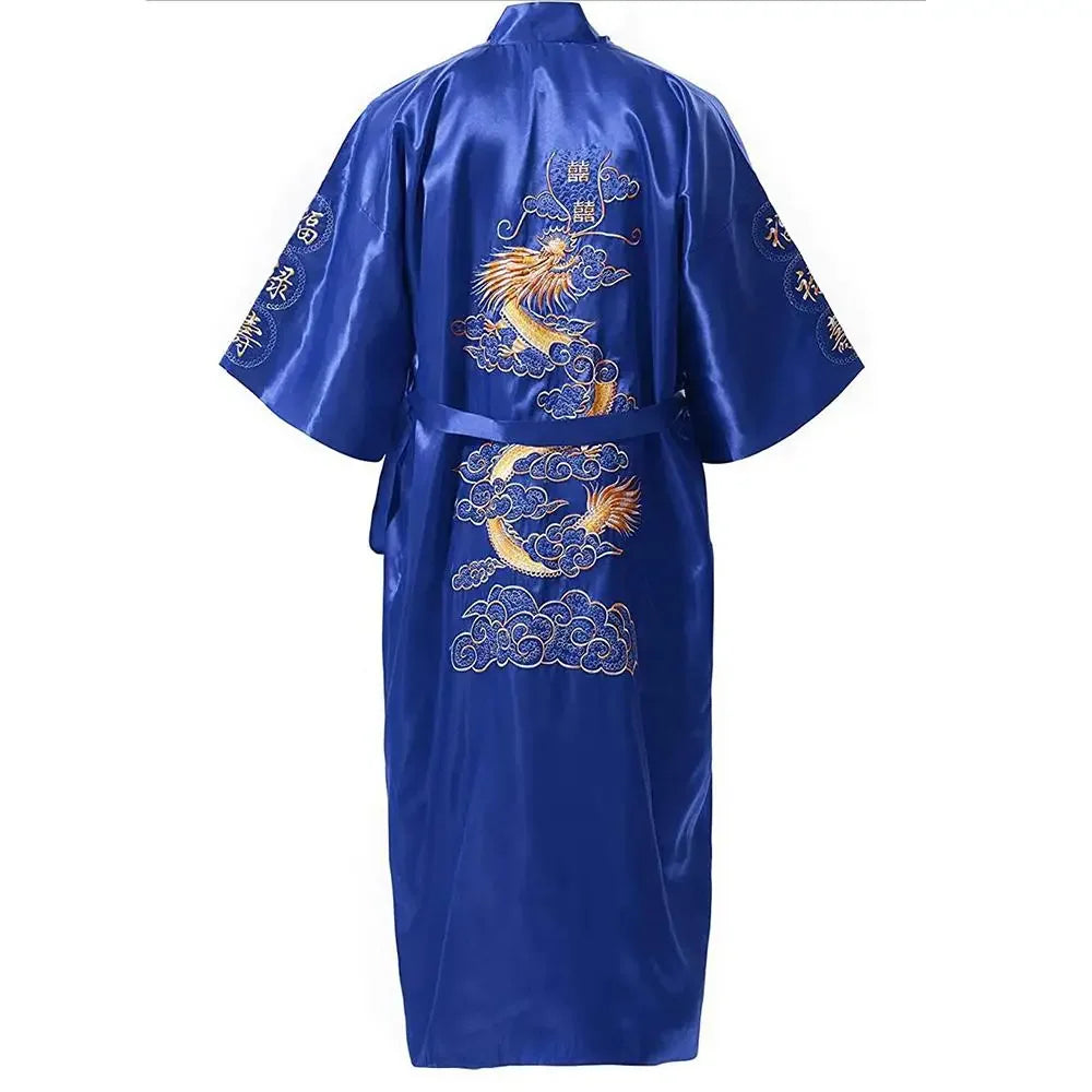 Kimono Dragon Polyester Homme