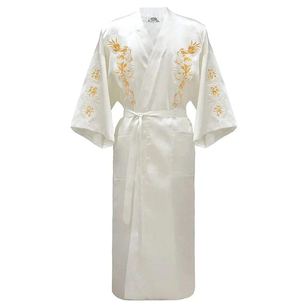 Kimono Dragon Polyester Homme