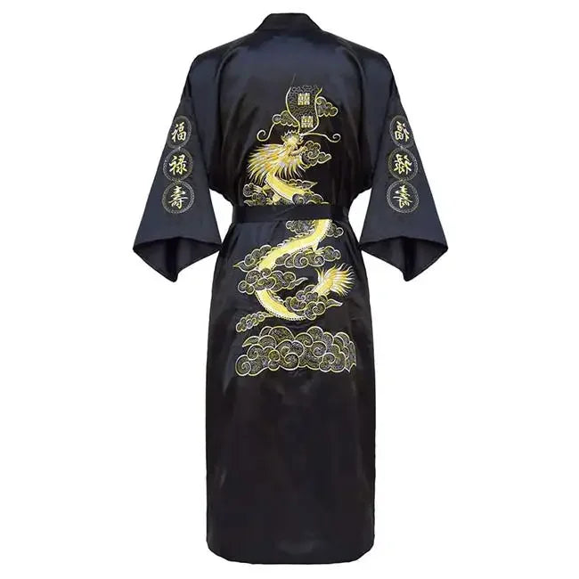 Kimono Dragon Polyester Homme