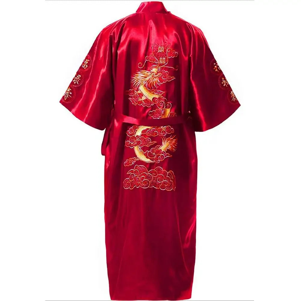 Kimono Dragon Polyester Homme