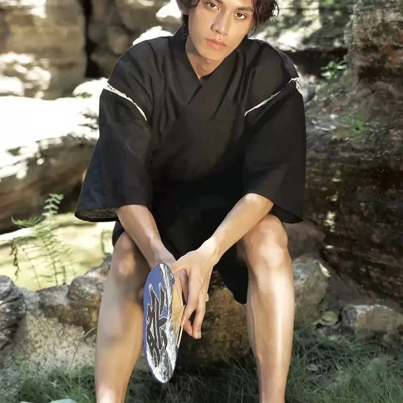 Kimono Japonais 2 pièces Polyester Homme