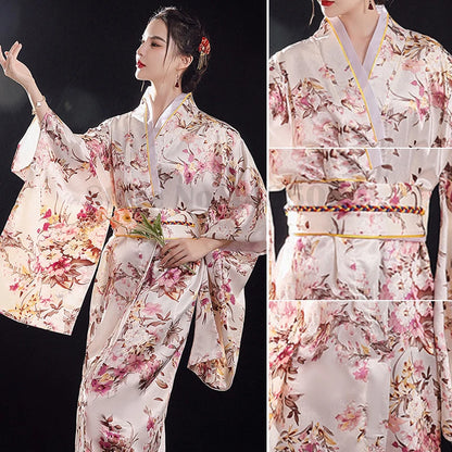 Kimono Japonais Femme élégant Polyester