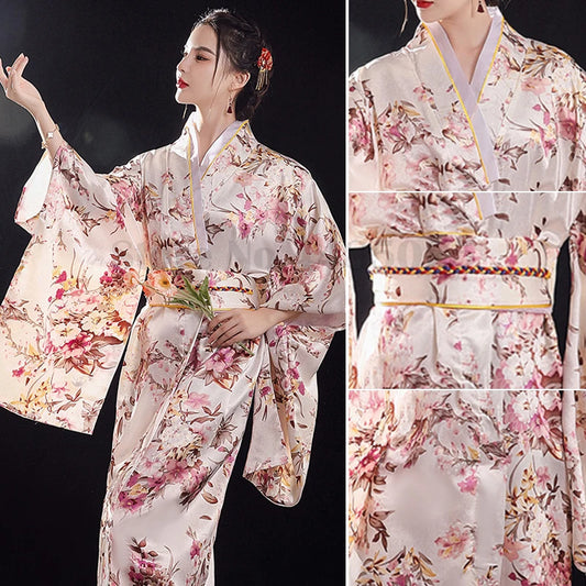 Kimono Japonais Femme élégant Polyester