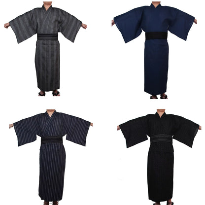 Kimono Japonais coton sans ceinture Homme