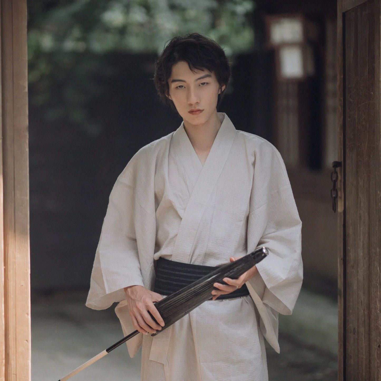 Kimono Japonais coton sans ceinture Homme