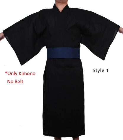 Kimono Japonais coton sans ceinture Homme