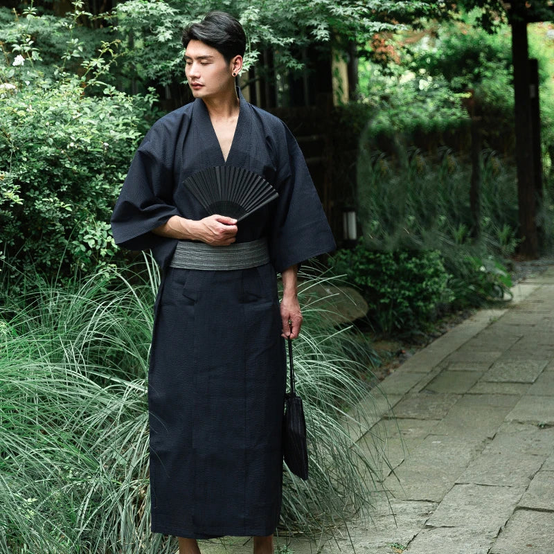 Kimono Japonais Homme Uni