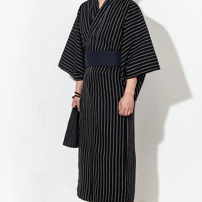Kimono Traditionnel Japonais Coton/Polyester Homme