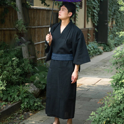 Kimono Traditionnel Japonais Coton/Polyester Homme
