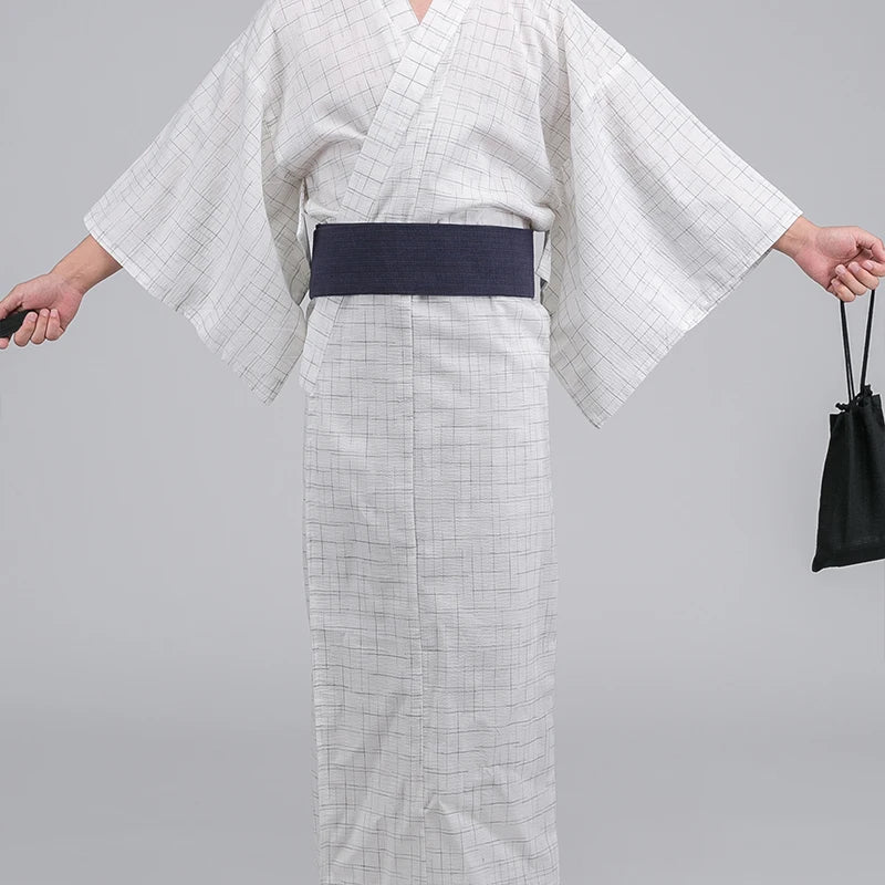 Kimono Traditionnel Japonais Coton/Polyester Homme
