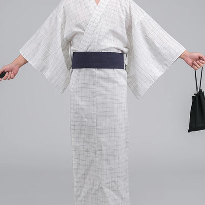 Kimono Traditionnel Japonais Coton/Polyester Homme