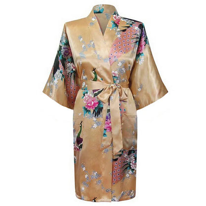 Kimono court Satin Polyester Femme