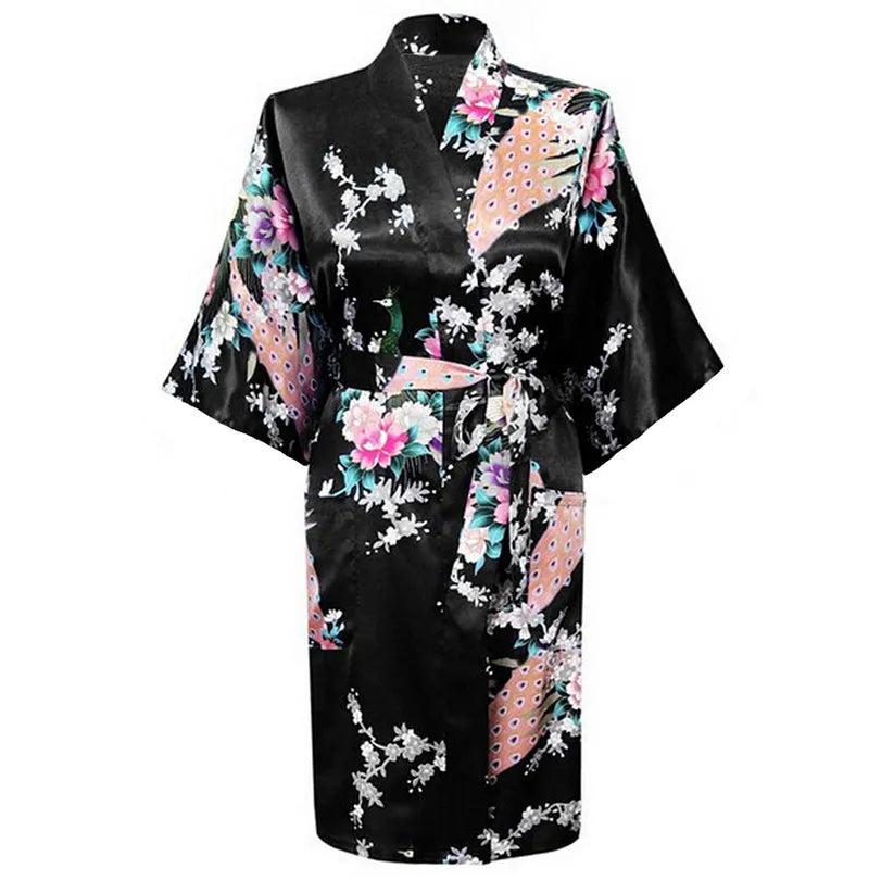 Kimono court Satin Polyester Femme