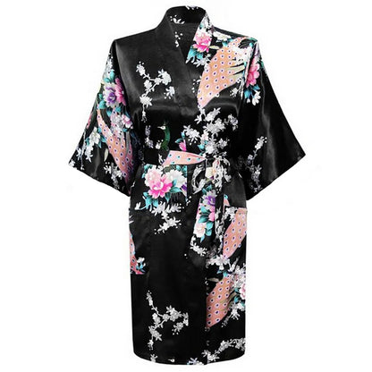 Kimono court Femme Satin 3 en 1